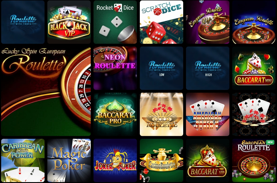 table games slots city